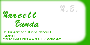 marcell bunda business card